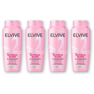 L'Oréal Paris Elvive Glycolic gloss shampoo 4-pack