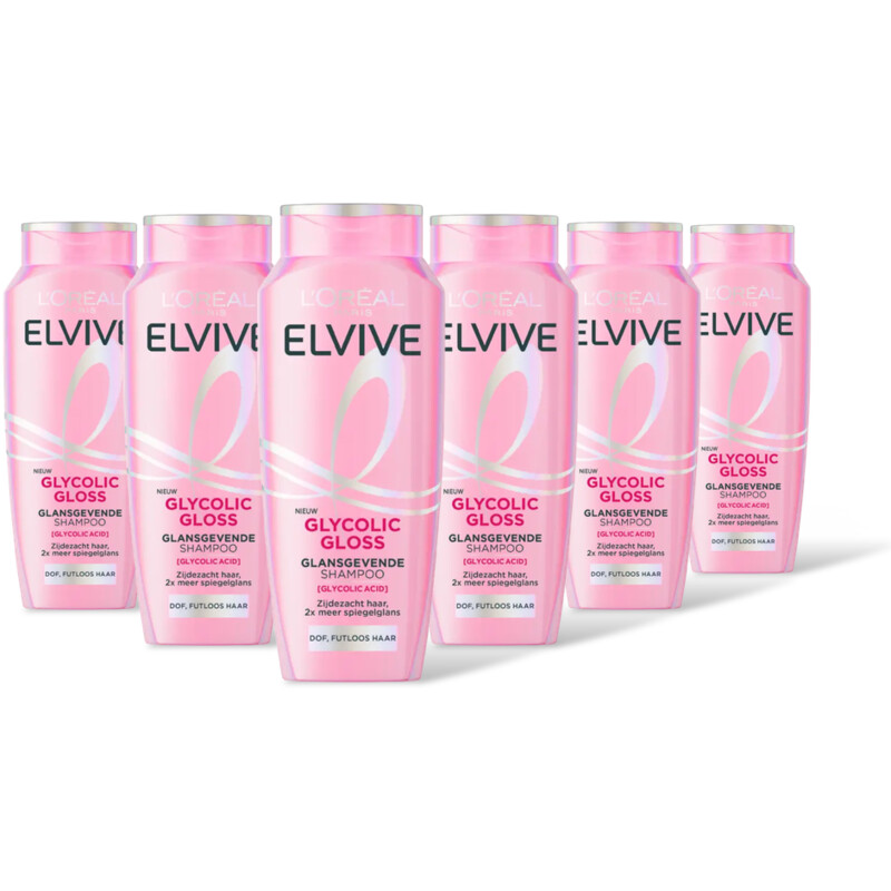 L'Oréal Paris Elvive Glycolic gloss shampoo 6-pack