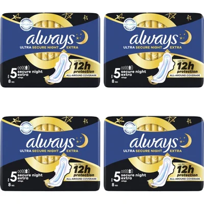 Always Maandverband Night Extra 4-pack