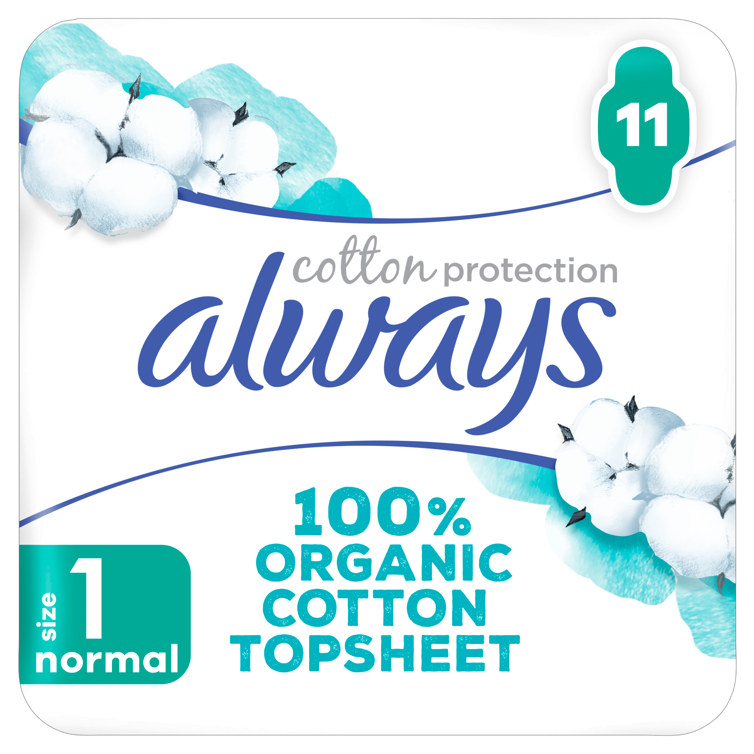 Always Maandverband Cotton Normal 4-pack