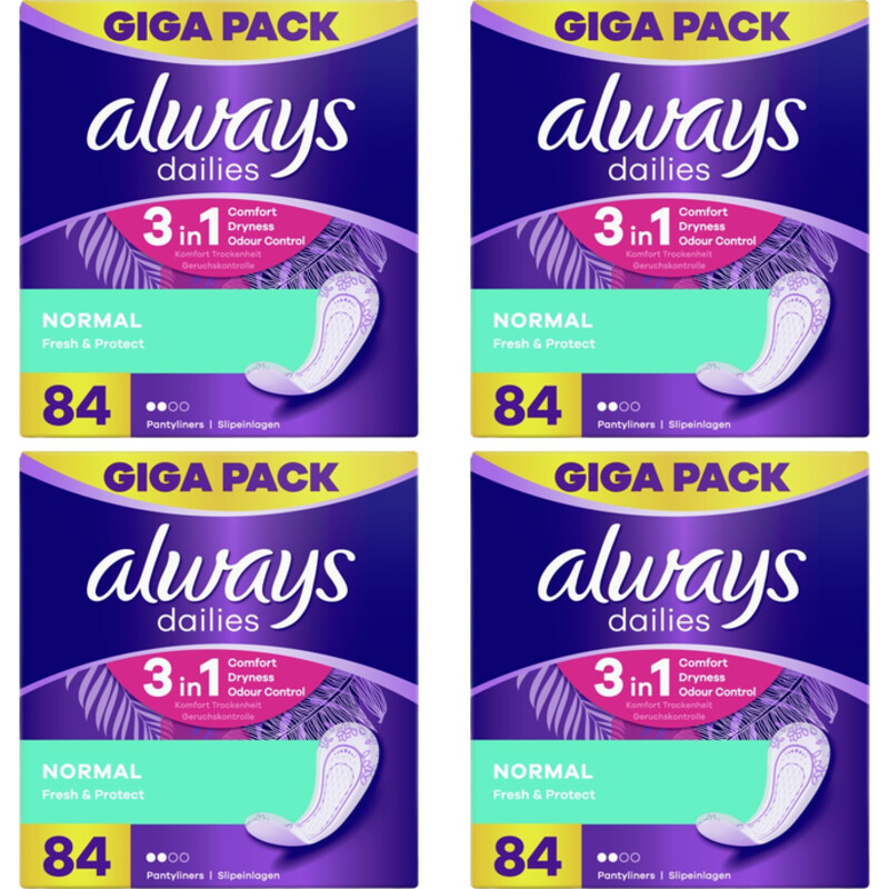 Always normal inlegkruisjes giga pack 4-pack