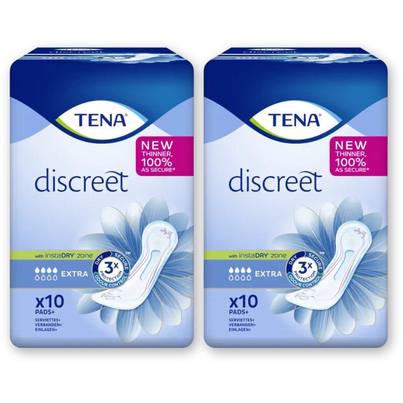 Tena Discreet extra 2-pack