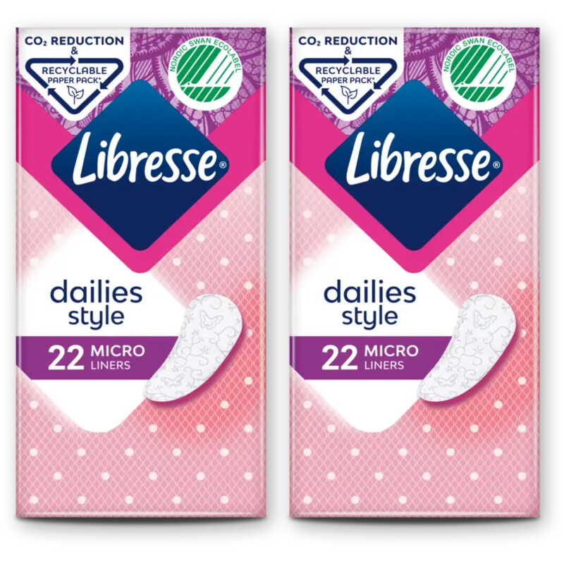 Libresse Dailies style micro inlegkruisjes 2-pack