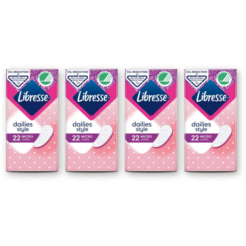 Libresse Dailies style micro inlegkruisjes 4-pack