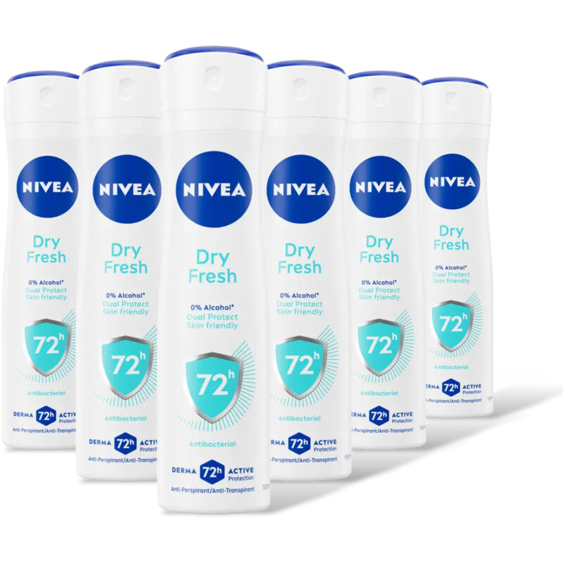NIVEA Dry fresh deodorant spray 6-pack