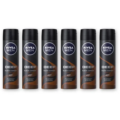 NIVEA Men deep espresso deodorant spray 6-pack
