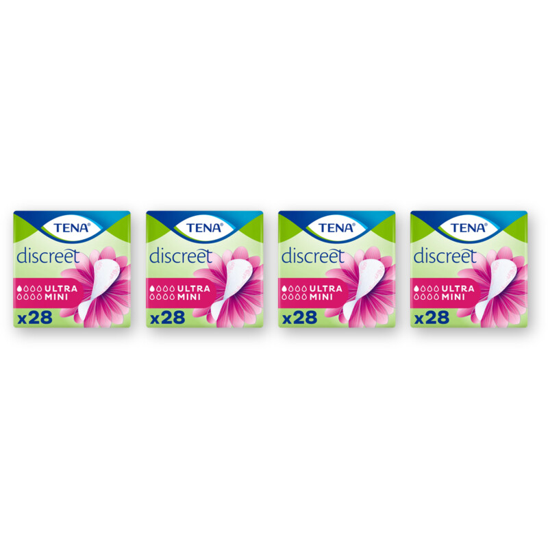 Tena Discreet ultra mini inlegkruisjes 4-pack