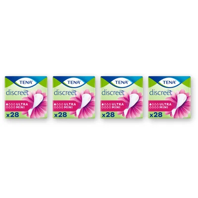 Tena Discreet ultra mini inlegkruisjes 4-pack