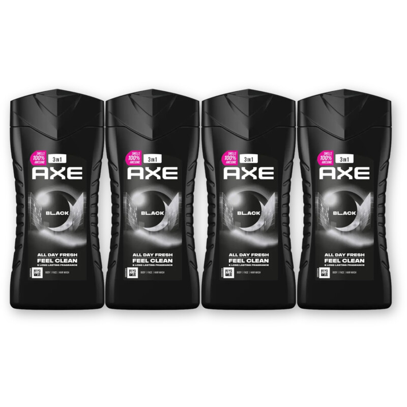Axe Black showergel 4-pack