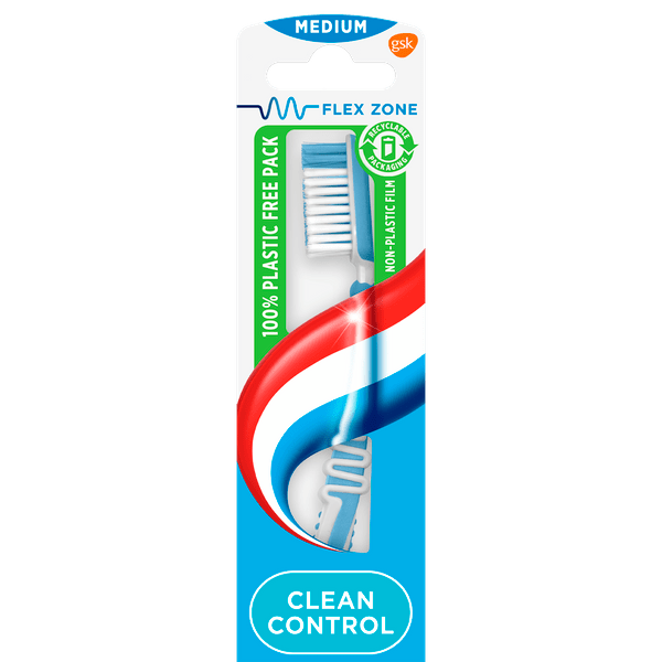 Aquafresh Clean control medium tandenborstel 6pack