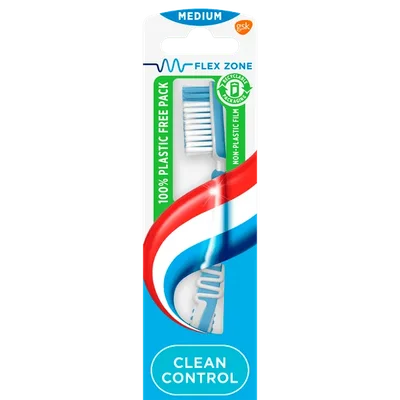 Aquafresh Clean control medium tandenborstel 6pack