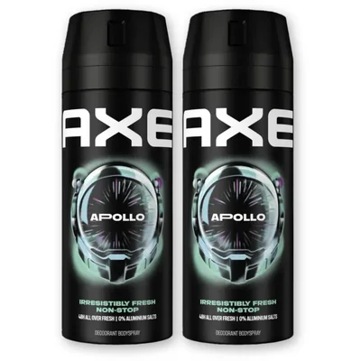 Axe Apollo deodorant bodyspray 2-pack