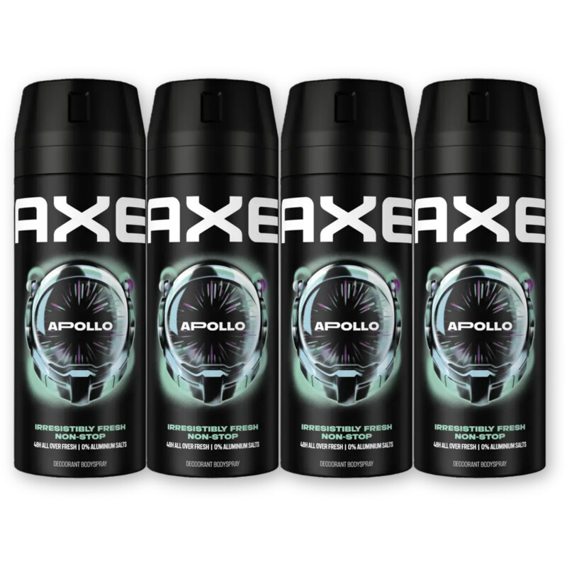 Axe Apollo deodorant bodyspray 4-pack