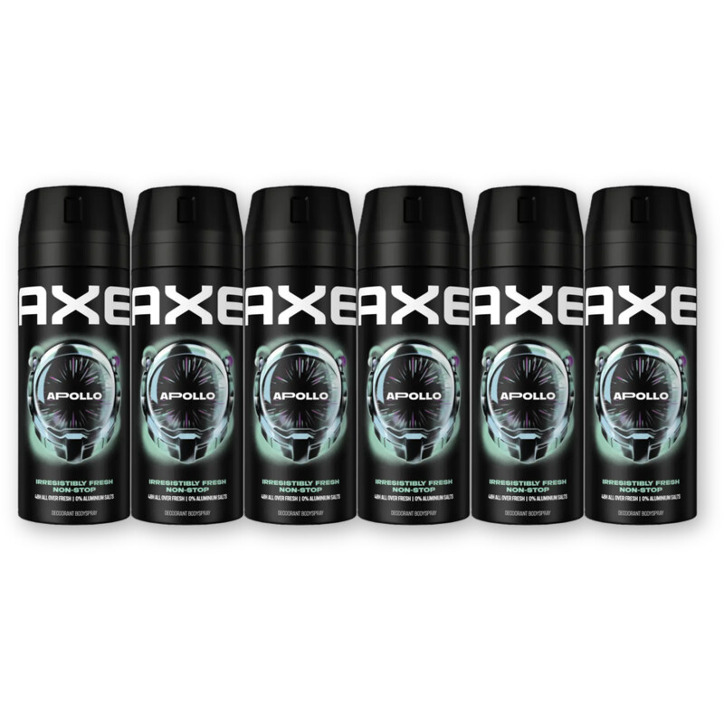 Axe Apollo deodorant bodyspray 6-pack