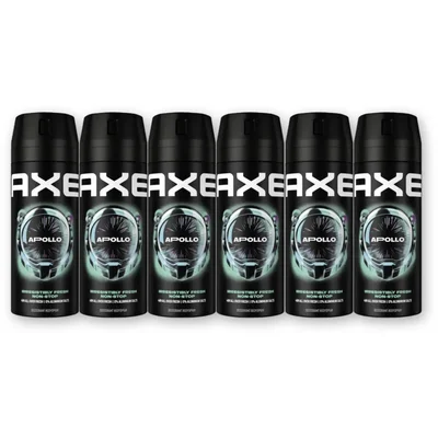 Axe Apollo deodorant bodyspray 6-pack