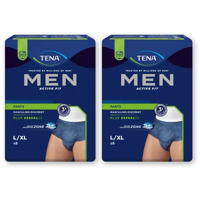 Tena Men active fit pants L/XL 2-pack
