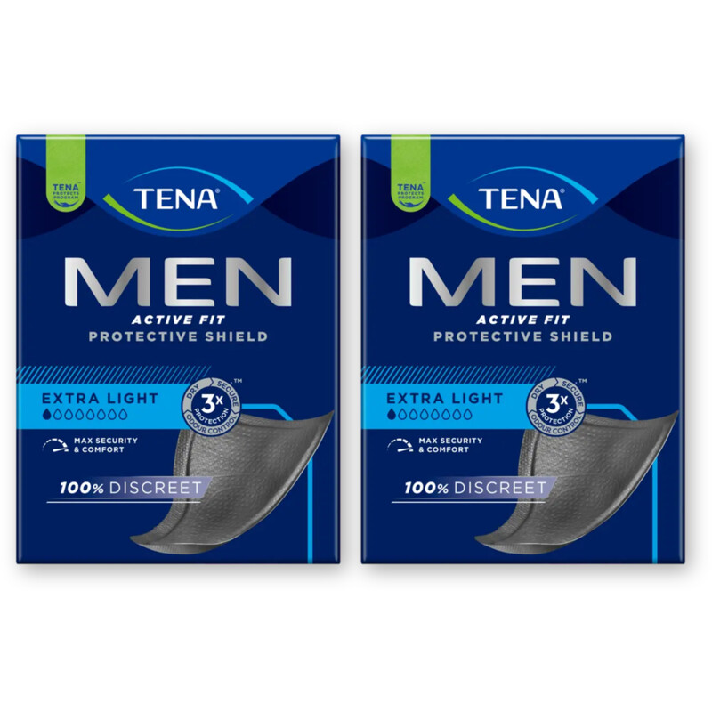 Tena Men active fit extra light 2-pack