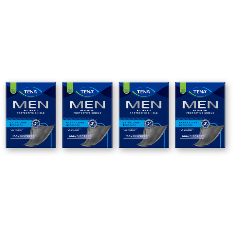 Tena Men active fit extra light 4-pack