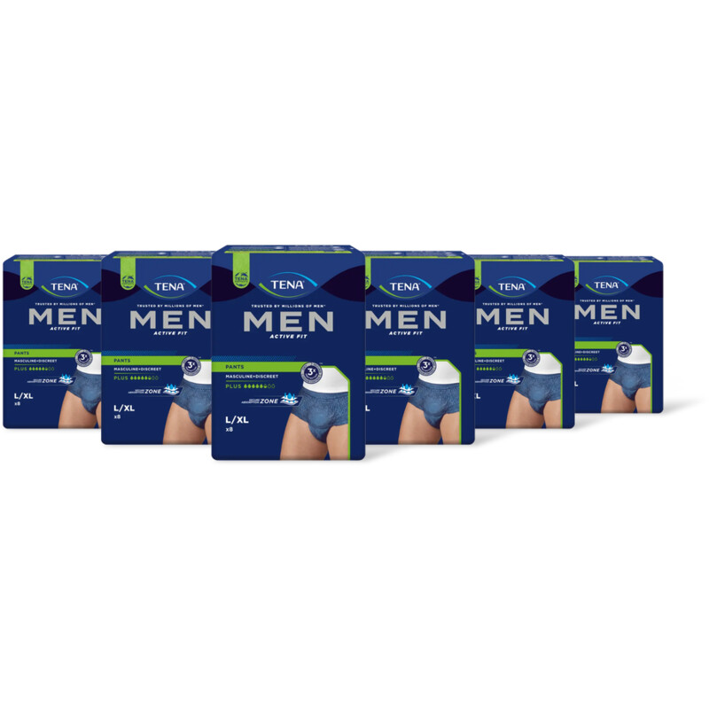 Tena Men active fit pants L/XL 6-pack