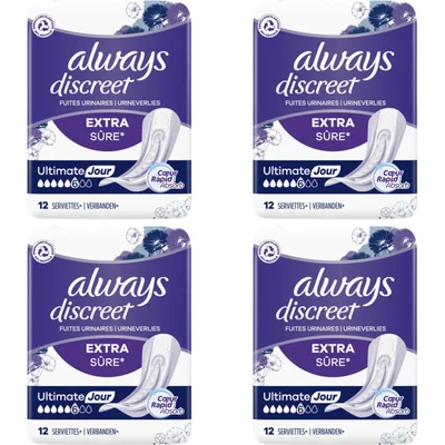 Always Discreet verband urineverlies 4-pack