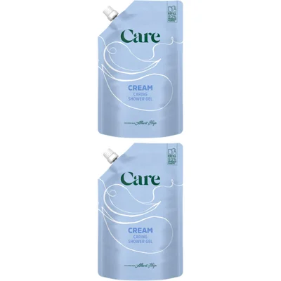 Care Care Cream shower gel refill 2-pack