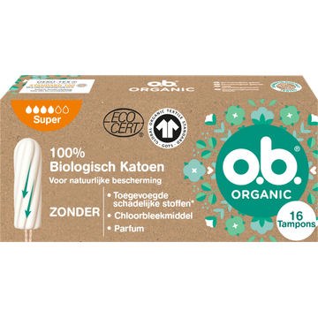 o.b. Organic cotton tampons super