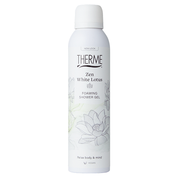 Therme Zen white lotus foaming shower gel