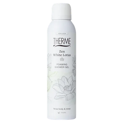 Therme Zen white lotus foaming shower gel