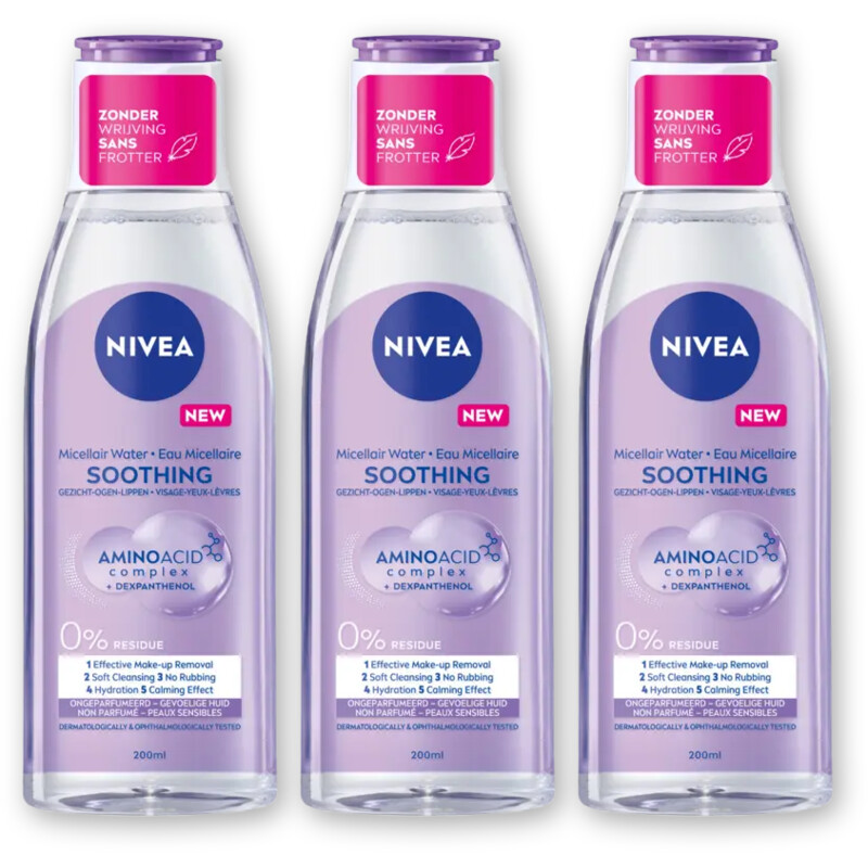 NIVEA Gevoelige huid micellair water 3-pack