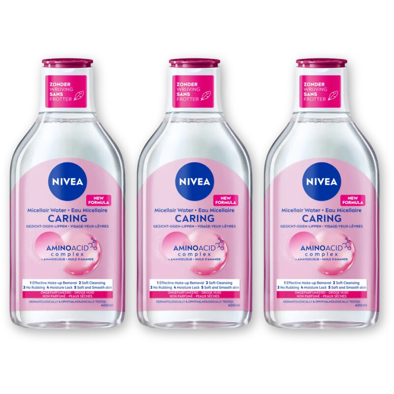 NIVEA Micellair water droge huid 3-pack