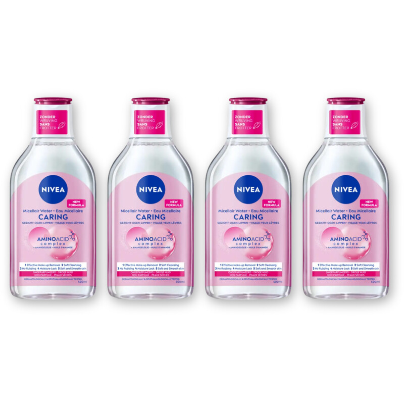 NIVEA Micellair water droge huid 4-pack