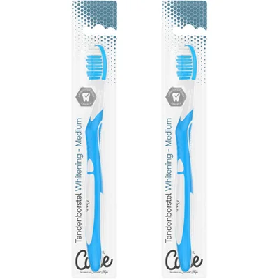 Care Tandenborstel whitening medium 2-pack