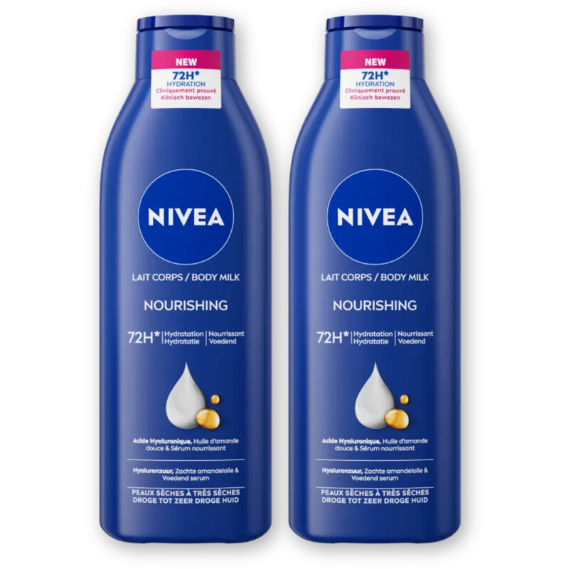 NIVEA Verzorgende body milk 2-pack