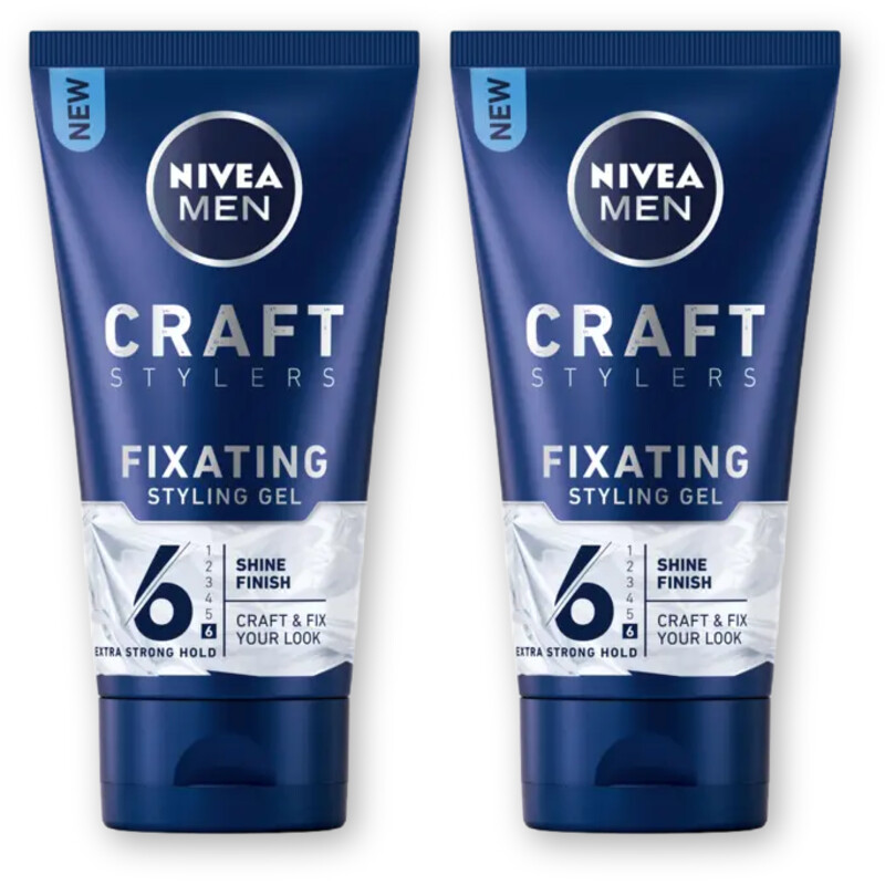 NIVEA Men craft stylers fix styling gel 2-pack