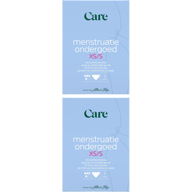 Care Menstruatie ondergoed maat XS-S 2-pack