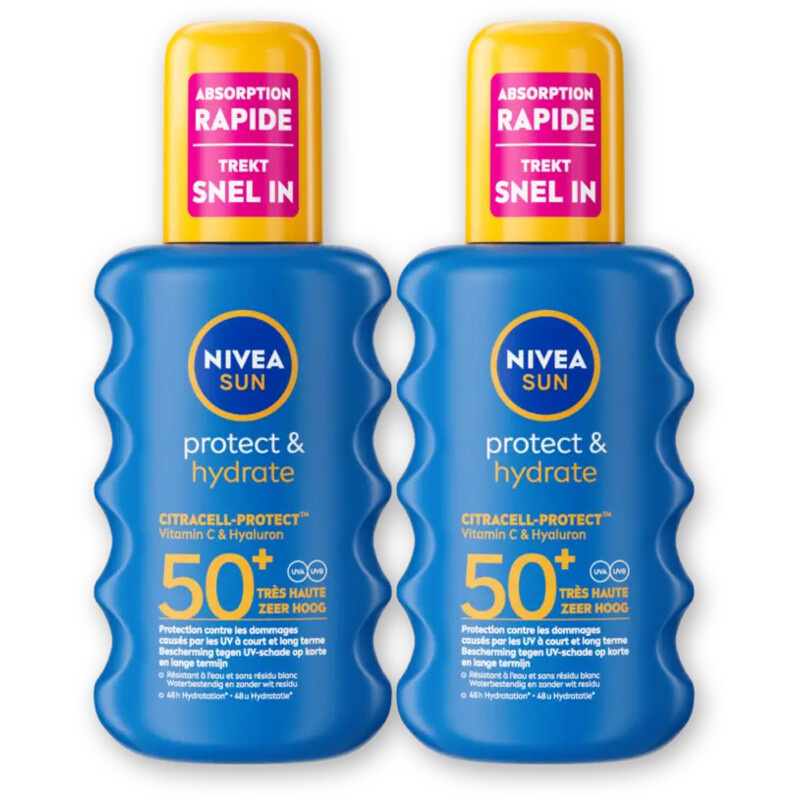 Nivea Sun Protect hydrate zonnebrand spf50 2-pack