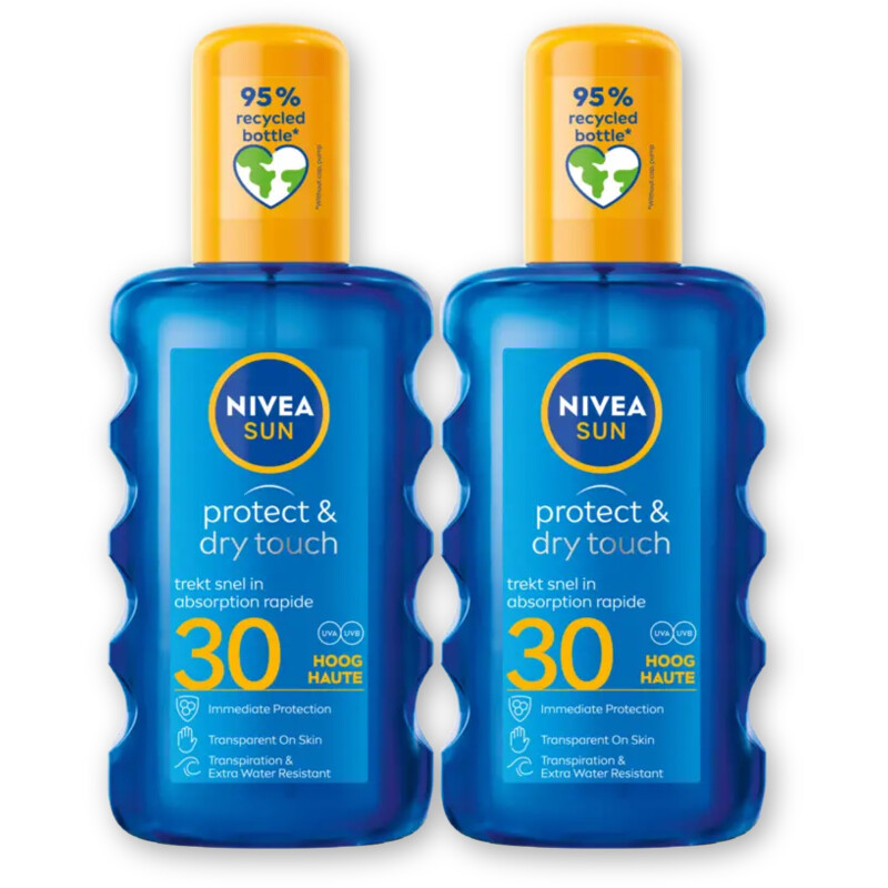 Nivea Sun Protect & dry touch spray spf30 2-pack