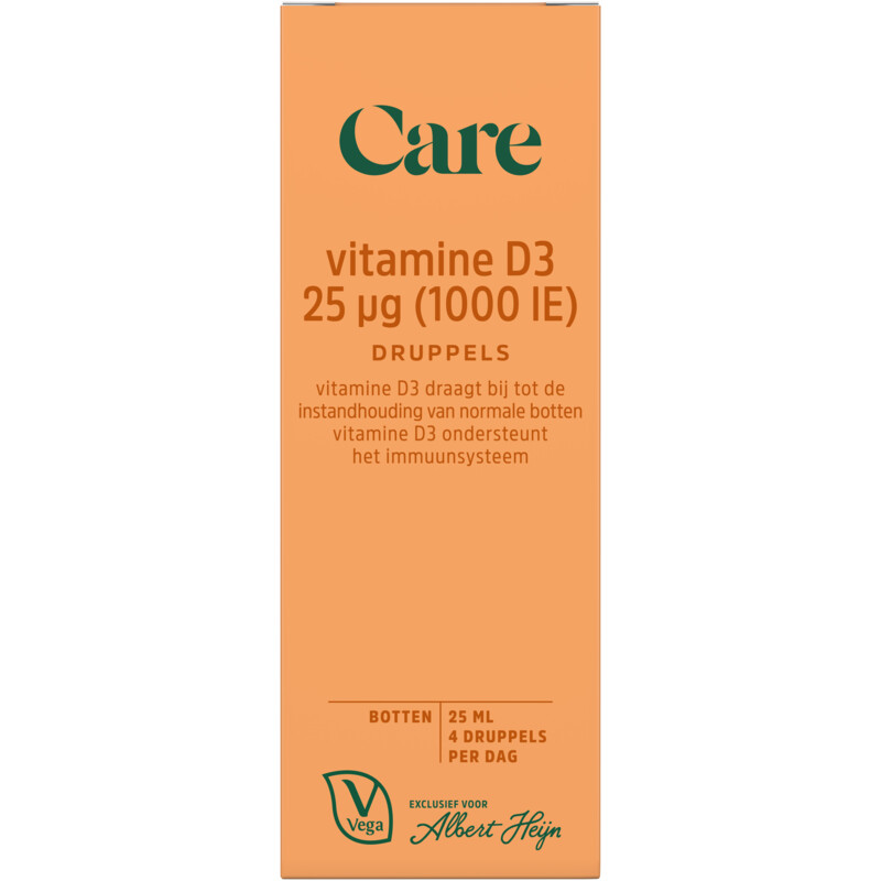 Care Vitamine D3 25µg druppels