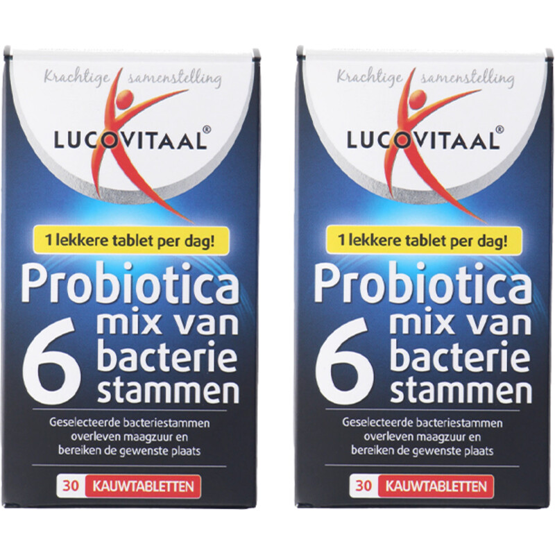 Lucovitaal Probiotica kauwtabletten 2-pack