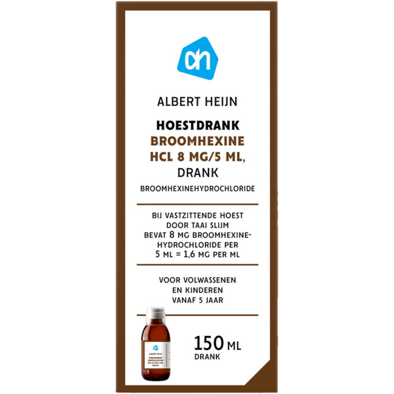 AH Hoestdrank broomhexine 8mg/5ml