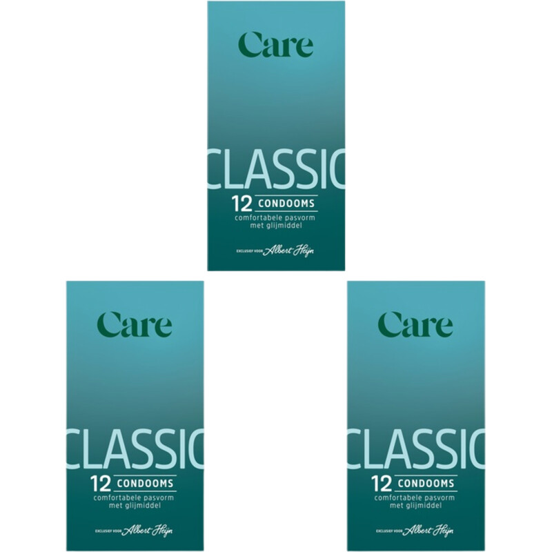 Care Classic condooms 12 stuks 3-pack