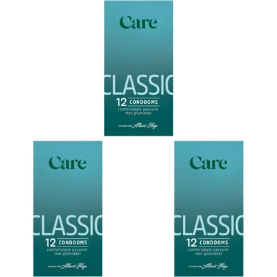 Care Classic condooms 12 stuks 3-pack