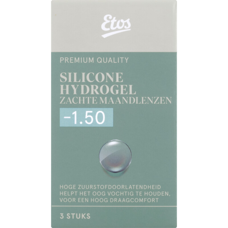 Etos Silicone zachte maandlenzen -1.50