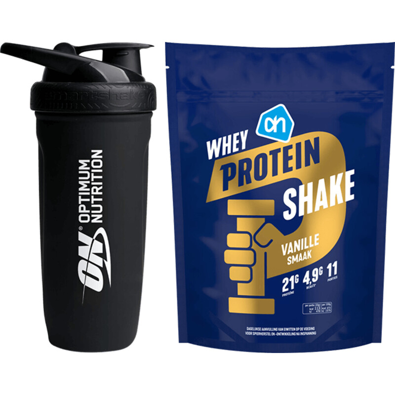 AH Whey Protein en shaker pakket