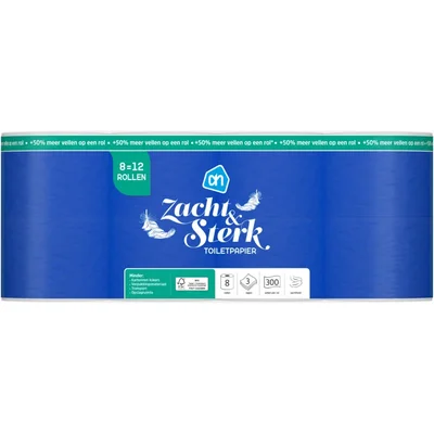 AH Toiletpapier 3-laags 8=12 rollen
