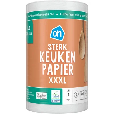 AH Keukenpapier sterk XXXL 1=8 rollen