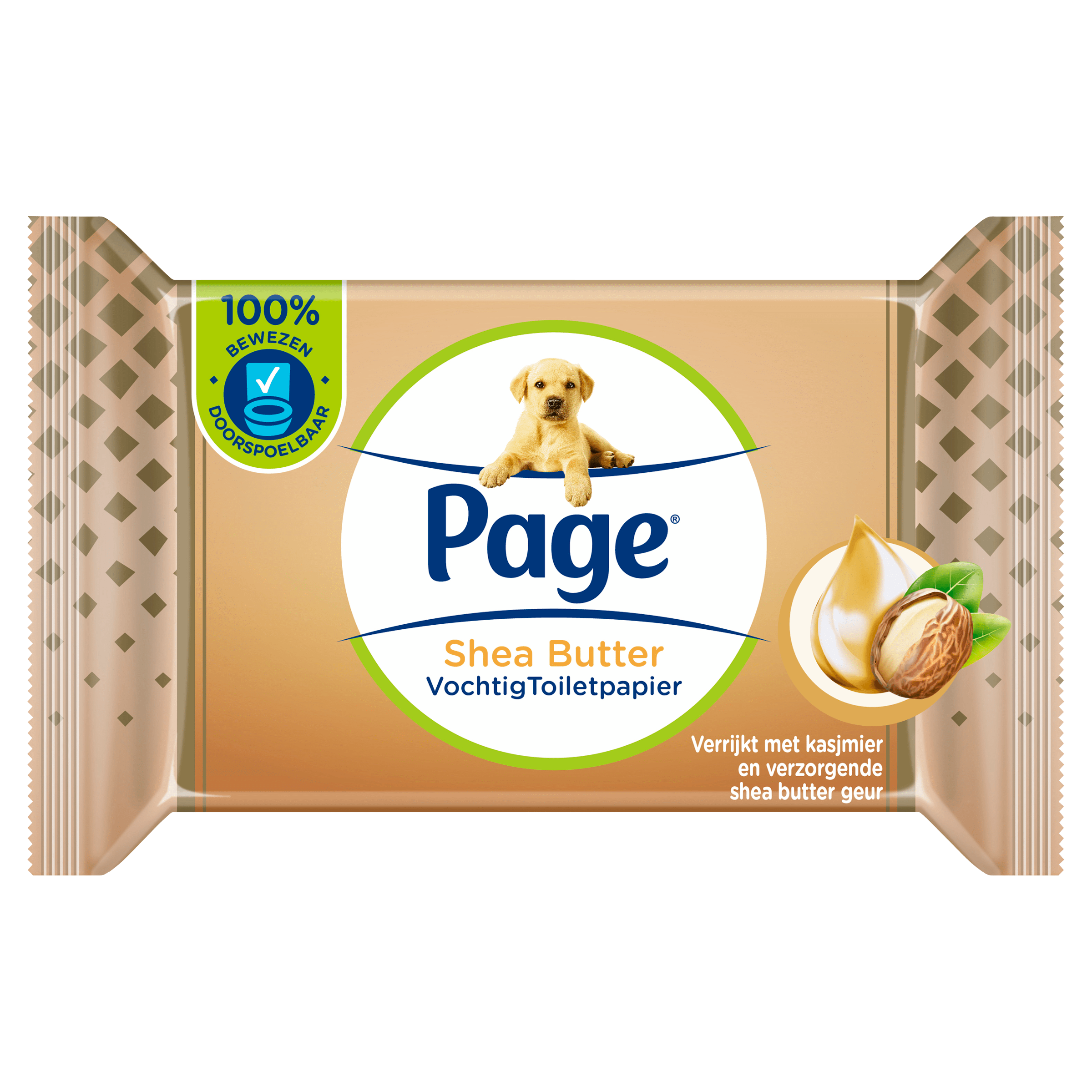 Page Shea butter vochtig toiletpapier 2-pack