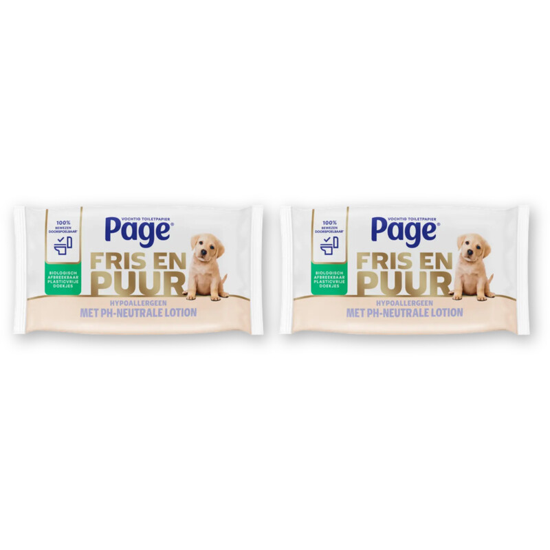 Page Puur vochtig toiletpapier 2-pack
