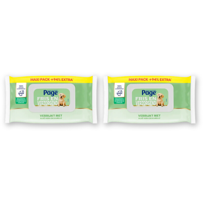 Page Aloë vera vochtig toiletpapier 2-pack