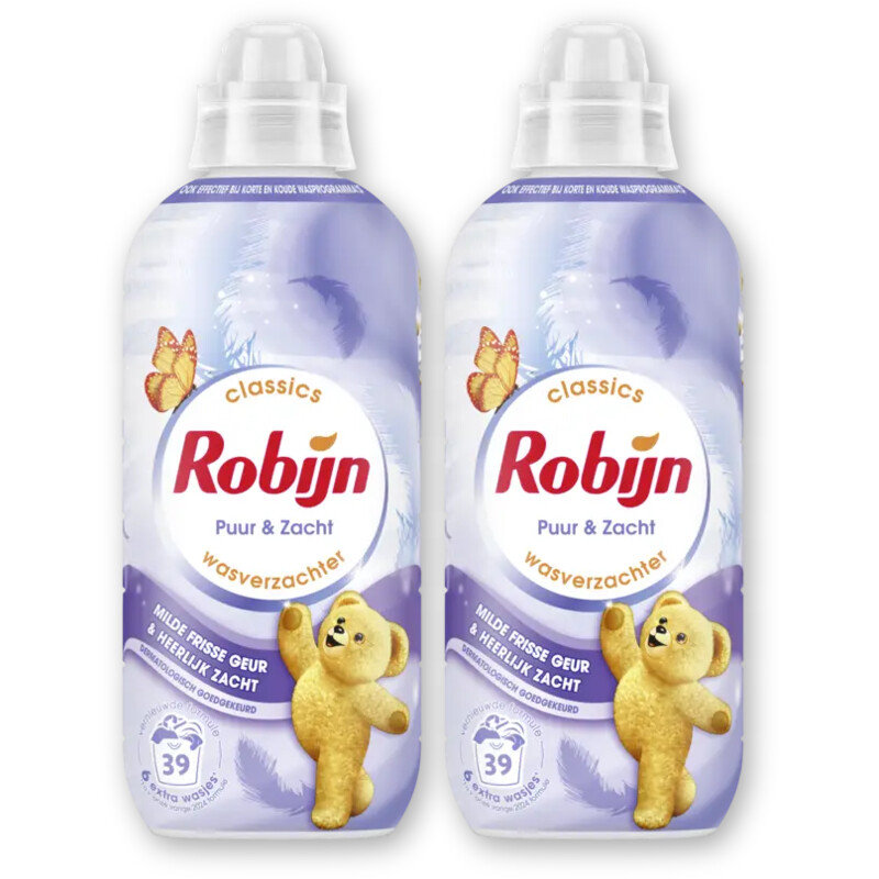 Robijn Wasverzachter puur & zacht 2-pack